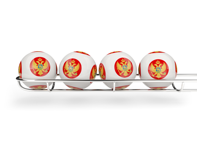 Lottery balls. Download flag icon of Montenegro at PNG format