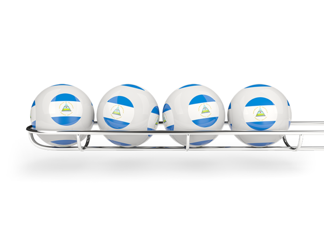 Lottery balls. Download flag icon of Nicaragua at PNG format