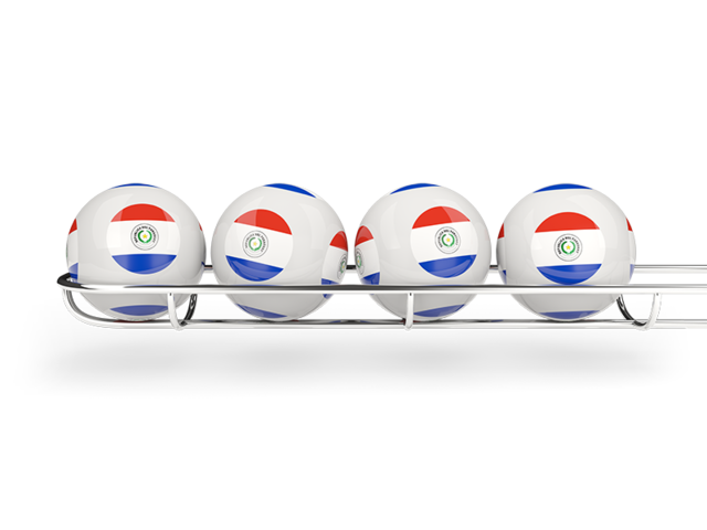 Lottery balls. Download flag icon of Paraguay at PNG format