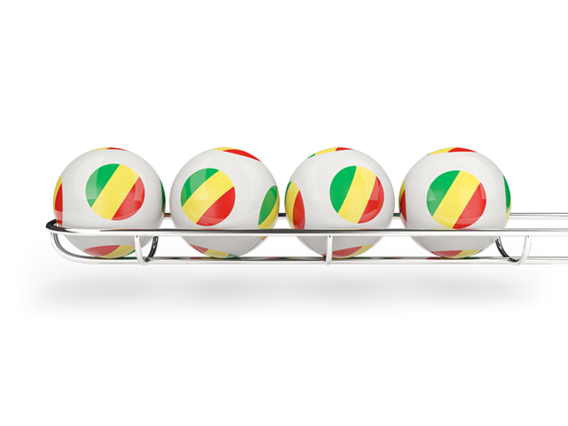 Lottery balls. Download flag icon of Republic of the Congo at PNG format