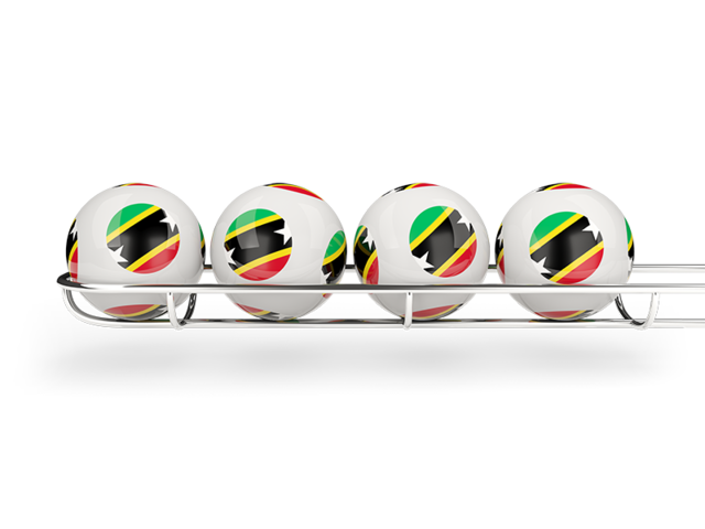 Lottery balls. Download flag icon of Saint Kitts and Nevis at PNG format