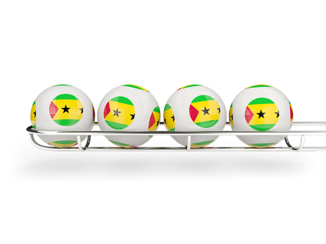 Lottery balls. Download flag icon of Sao Tome and Principe at PNG format