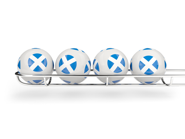 Lottery balls. Download flag icon of Scotland at PNG format