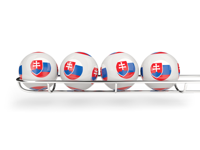 Lottery balls. Download flag icon of Slovakia at PNG format