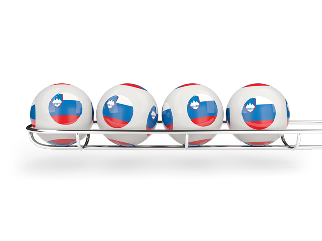 Lottery balls. Download flag icon of Slovenia at PNG format