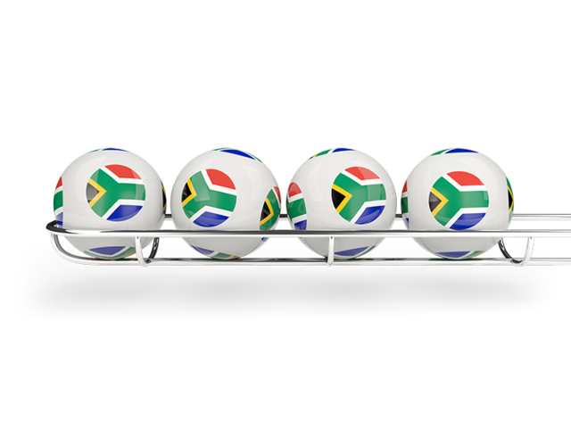 Lottery balls. Download flag icon of South Africa at PNG format