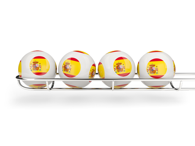 Lottery balls. Download flag icon of Spain at PNG format