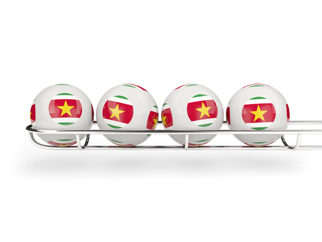 Lottery balls. Download flag icon of Suriname at PNG format