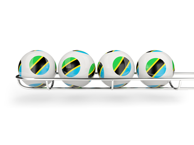 Lottery balls. Download flag icon of Tanzania at PNG format