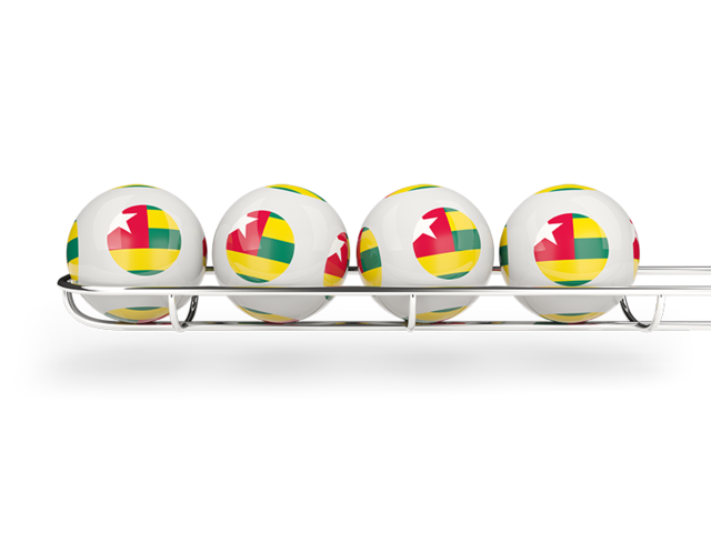 Lottery balls. Download flag icon of Togo at PNG format