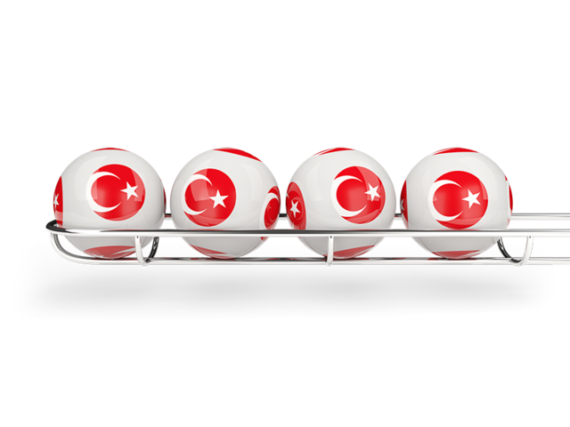 Lottery balls. Download flag icon of Turkey at PNG format