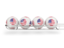 United States of America. Lottery balls. Download icon.