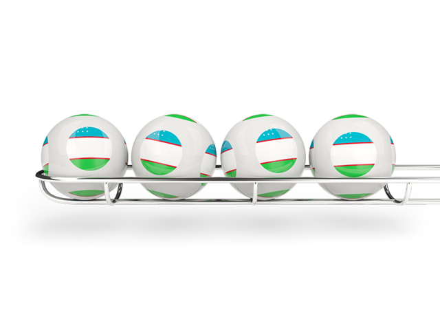 Lottery balls. Download flag icon of Uzbekistan at PNG format