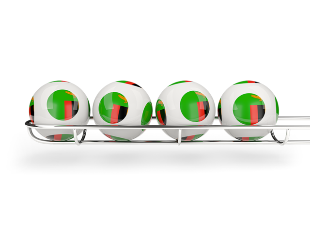 Lottery balls. Download flag icon of Zambia at PNG format