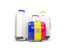 Andorra. Luggage with flag. Download icon.