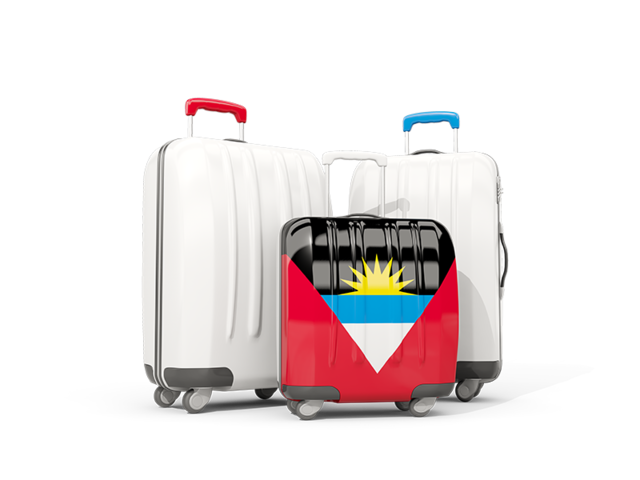 Luggage with flag. Download flag icon of Antigua and Barbuda at PNG format