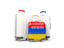 Armenia. Luggage with flag. Download icon.