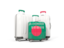 Bangladesh. Luggage with flag. Download icon.