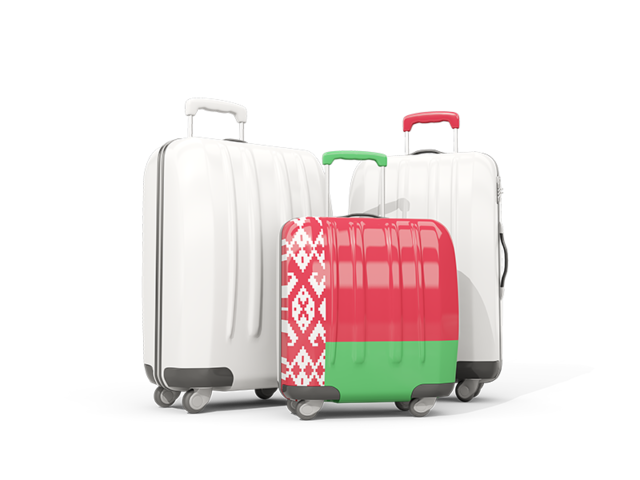 Luggage with flag. Download flag icon of Belarus at PNG format