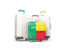 Benin. Luggage with flag. Download icon.