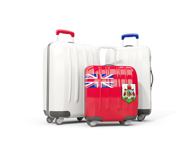 Luggage with flag. Download flag icon of Bermuda at PNG format