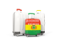 Bolivia. Luggage with flag. Download icon.