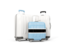 Botswana. Luggage with flag. Download icon.