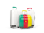 Cameroon. Luggage with flag. Download icon.