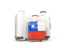 Chile. Luggage with flag. Download icon.