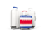 Costa Rica. Luggage with flag. Download icon.