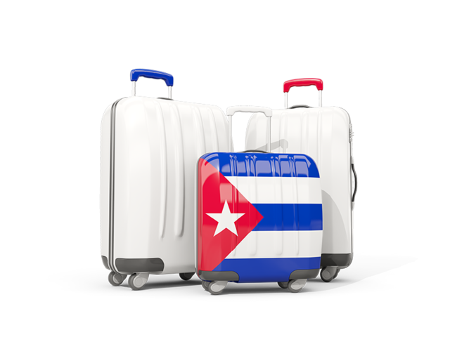 Luggage with flag. Download flag icon of Cuba at PNG format