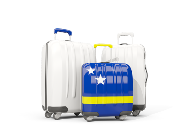 Luggage with flag. Download flag icon of Curacao at PNG format