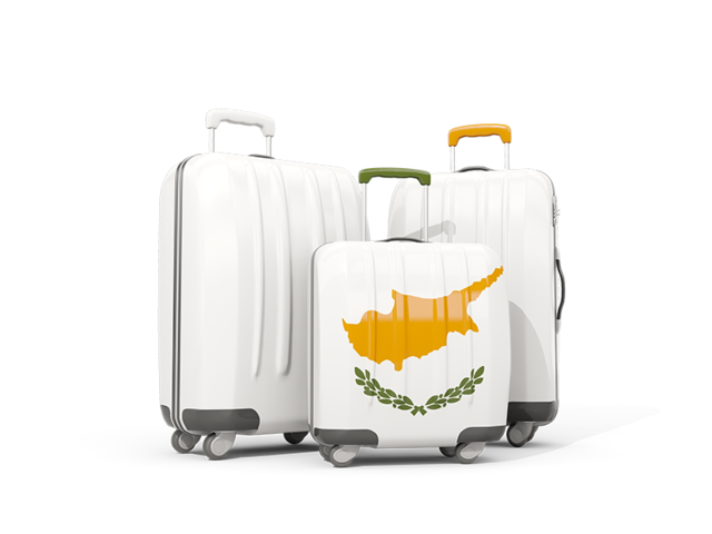 Luggage with flag. Download flag icon of Cyprus at PNG format