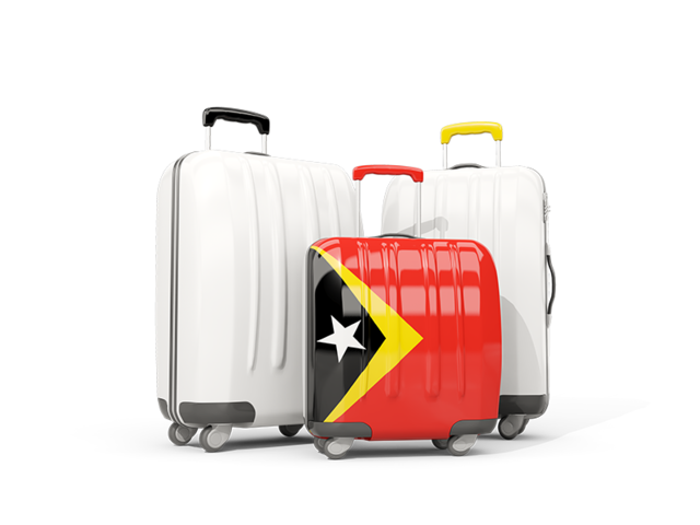 Luggage with flag. Download flag icon of East Timor at PNG format