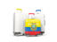 Ecuador. Luggage with flag. Download icon.