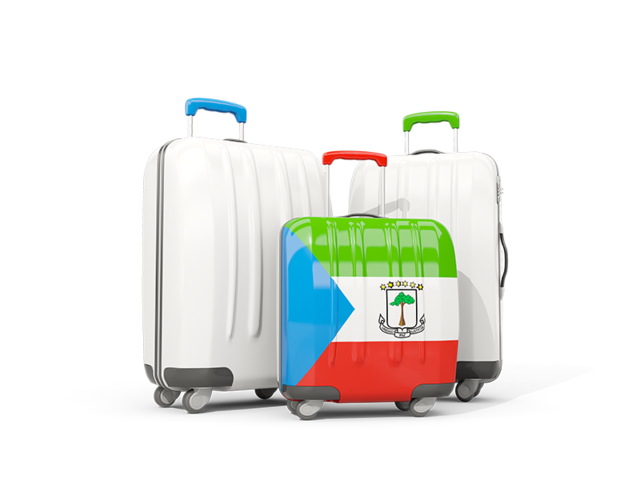 Luggage with flag. Download flag icon of Equatorial Guinea at PNG format