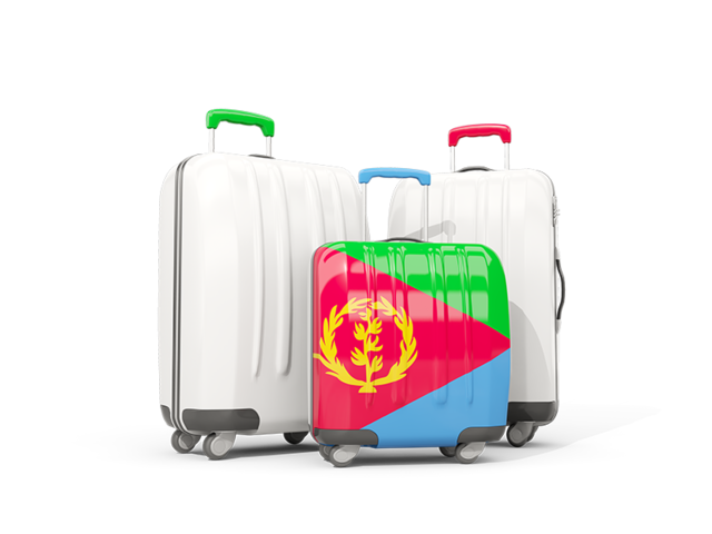 Luggage with flag. Download flag icon of Eritrea at PNG format