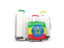 Ethiopia. Luggage with flag. Download icon.