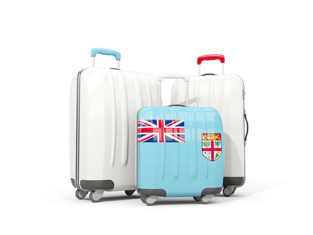 Luggage with flag. Download flag icon of Fiji at PNG format