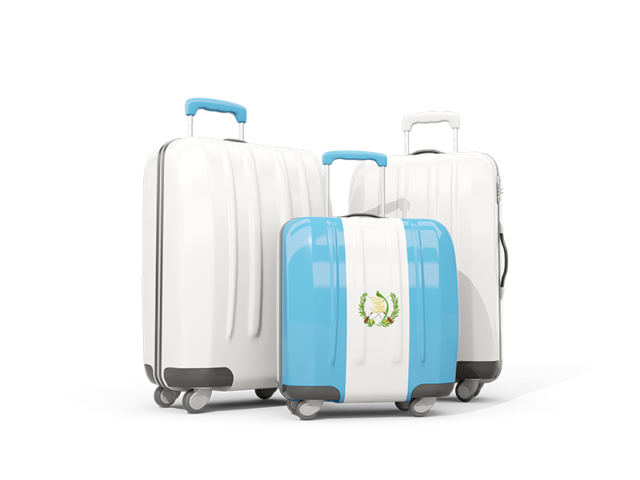 Luggage with flag. Download flag icon of Guatemala at PNG format