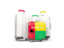 Guinea-Bissau. Luggage with flag. Download icon.