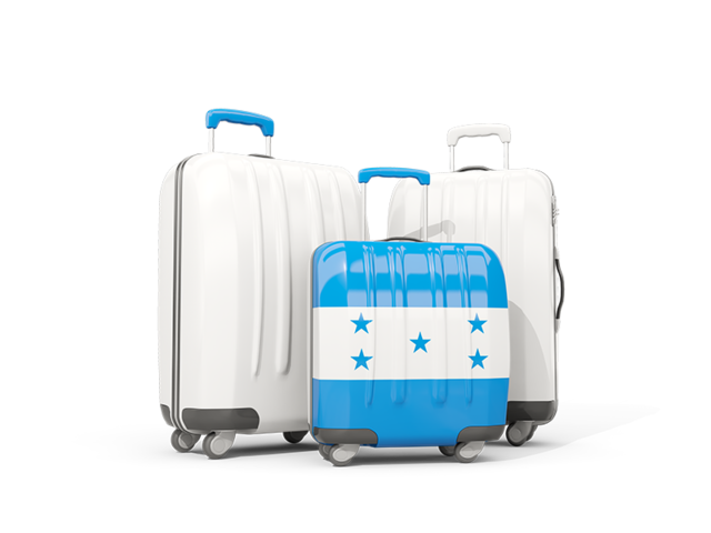 Luggage with flag. Download flag icon of Honduras at PNG format