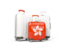 Hong Kong. Luggage with flag. Download icon.