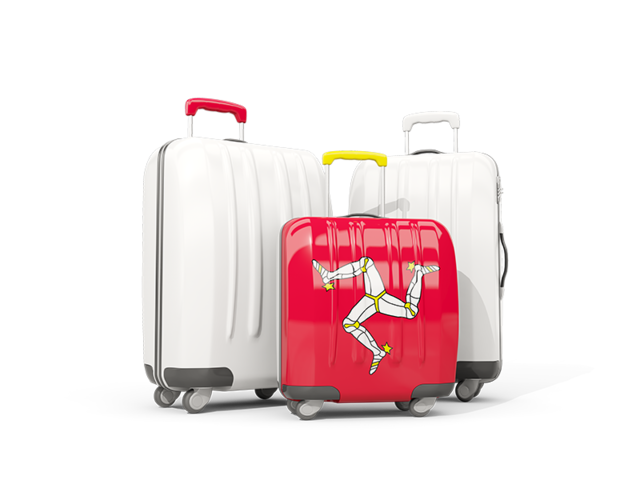 Luggage with flag. Download flag icon of Isle of Man at PNG format