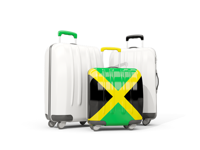 Luggage with flag. Download flag icon of Jamaica at PNG format