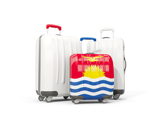Luggage with flag. Download flag icon of Kiribati at PNG format
