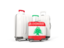 Lebanon. Luggage with flag. Download icon.