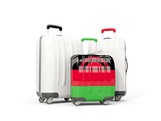 Luggage with flag. Download flag icon of Malawi at PNG format