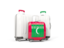 Maldives. Luggage with flag. Download icon.