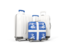 Martinique. Luggage with flag. Download icon.